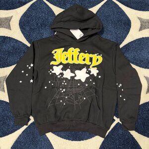Sp5der Jeffery Hoodie Black Size Medium